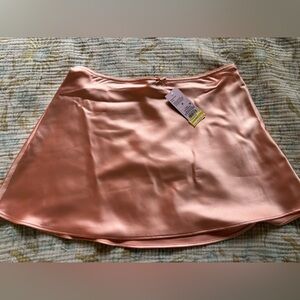 Wild Fable Blush Satin Skirt